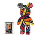 Hot 3D Kawaii Bear Model Micro Diamond Building Block With Light Developmental Brick Toys For Boys Kids Children Birthday Gifts