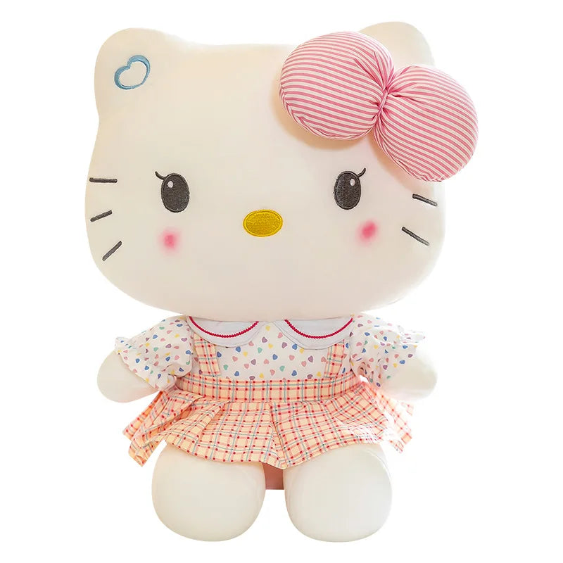 Sanrio Hello Kitty Kuromi Melody Cinnamoroll Stuffed Toys Kawaii Baby Gifts Christmas Stuffed Toys Children Dolls for Kids