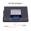 0.01s-999min Delay Relay Module with LCD Display for DC 5V 12V 24V Digital Timer Cycle Delay Control Switch Module AC 110V-220V
