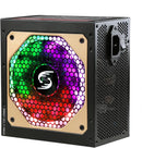 750W Power Supply Fully Modular PSU ARGB Gaming PC Power Supply 20+4Pin Connector with 120mm Low-Noise FDB Fan Full Voltage