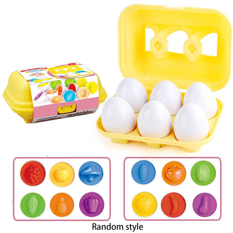 Montessori Eggs 3D Puzzle Learning Education Math Toys Kids Shape Match Smart Game for Children Educational Easter Gifts for Kid