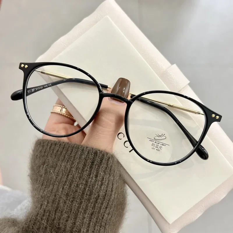 Luxury Brand Myopia Glasses Blue Light Blocking Eyeglasses Women Men Prescription Near Sight Glasses Diopter 0 To -4.0 Eyewear