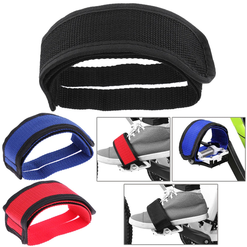 Road Bike Adhesive Strap Cycling Bicycle Anti Slip Wide Platform Pedals Portable Waterproof Cycling Elements