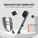 SucceBuy 8/10FT Sliding Barn Door Hardware Kit 330LBS Heavy Duty Barn Door Track Kit for Double Doors W/ Smooth & Silent Pulley