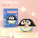 Cartoon Building Block Donut Series Cute Animal Micro-Particle Children's Educational Assembly Toys Children's Day Gift