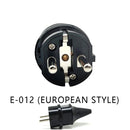 EU AC Power Adapter Socket 16A 250V Connector Cable Electrical Plug White Black korean Male Converter Adaptor Detachable Plug