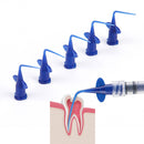 (Cant Heat )Dia 0.25mm Azdent Dental Disposable Plastic Syringe Tip Endo Irrigation Root Canal Lateral Irrigation Needle