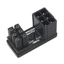 ATX 8Pin 6Pin Female to Male 90/180 Degree Angled Turning Connector Power Adapter Elbow Head for Graphics Video Card GPU Adapter