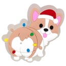 1-5PCS New Christmas LED Shoe Charms,Cute Santa Claus Cat & Dog Pin Accessories for Sandals,Shoe Clogs Buckle Christmas Gifts