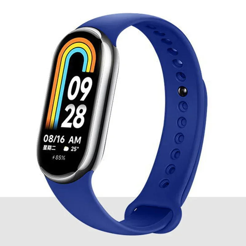 Watch Strap for Xiaomi Mi Band 8-9 NFC Bracelet Accessorie Sport Silicone Smartwatch Wristband correa Mi Band 8-9 global version