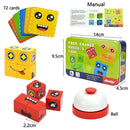 Kids Emotion Change Blocks Face Changing Expression Panel Parent Child Interactive Games Montessori Educational Toys Girls Boys