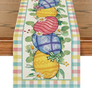 2025 Easter Rabbit Table Runner Linen Bunny Dining Table Cloth Placemat Spring Holiday Happy Easter Decoration For Home Kitchen