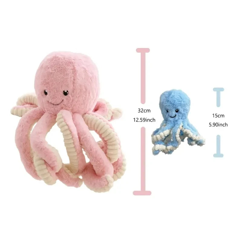 2Sizes Lovely Simulation Octopus Pendant Plush Toy Soft Stuffed Animal Kawaii Octopus Dolls Home Accessories Cute Doll Children