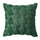 Christmas Tree Pillow Covers 45x45cm Soft Plush Pillowcase Couch Cushion Case for Couch Sofa Holiday Festivals Winter Home Decor