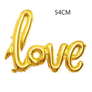 1PC I love you heart shaped foil balloon Valentine's day romantic wedding wedding room decoration decoration