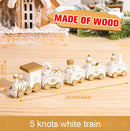Wooden/Plastic Train Christmas Ornament Merry Christmas Decoration For Home 2024 Xmas Gifts Noel Natal Navidad New Year 2025