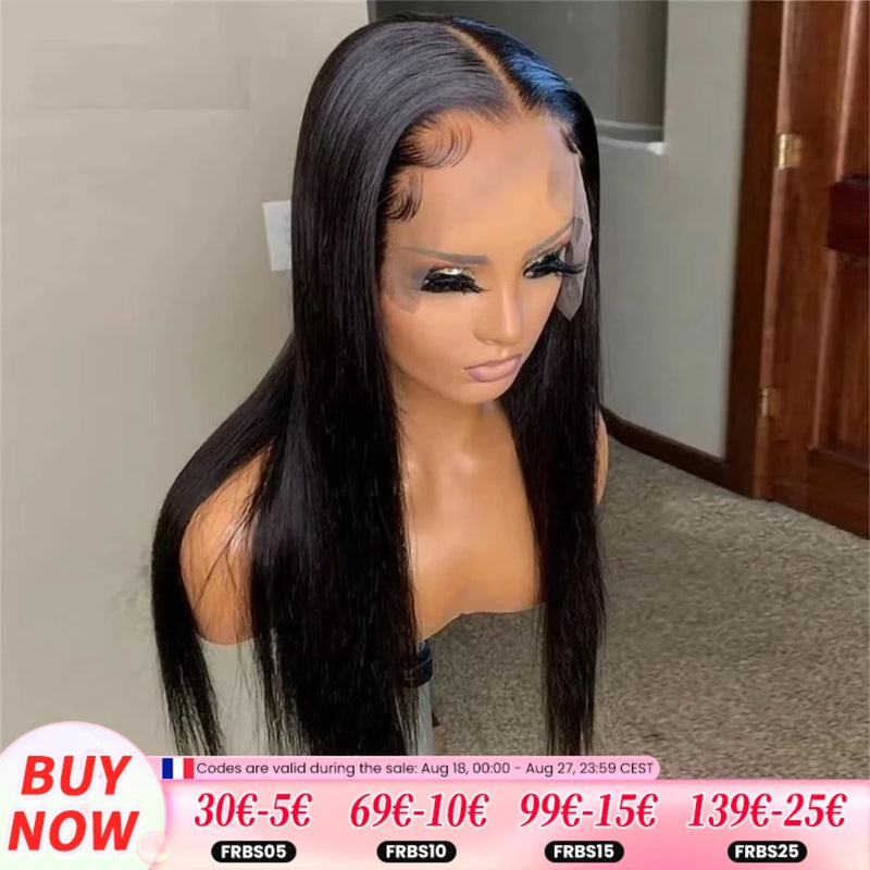 13x6 Lace Front Wig 100% Human Hair Wigs For Women Glueless Wig Hair Pre Plucked Smooth Straight Hair Wig Pre Cut 6x4 5x5 Wig