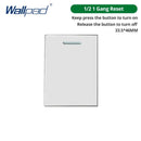 DIY Frame Only Wallpad Glass Aluminum Stainless Steel Panel 1 2 Gang Intermediate Reset Switch Brazil Socket 118*75mm