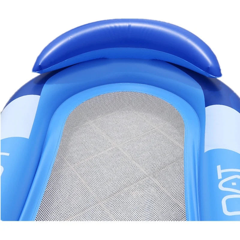 Outdoor Foldable Sleeping Water Hammock Tube Inflatable Floating Row Swimming Pool Air Sea Mattresses Bed Beach Lounger Chair