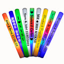 100pcs LED Foam Glow Sticks Flashing Glow Baton Cheer Tube Glow In The Dark Wedding Party Supplies 3 Modes Flashing Stick Toys