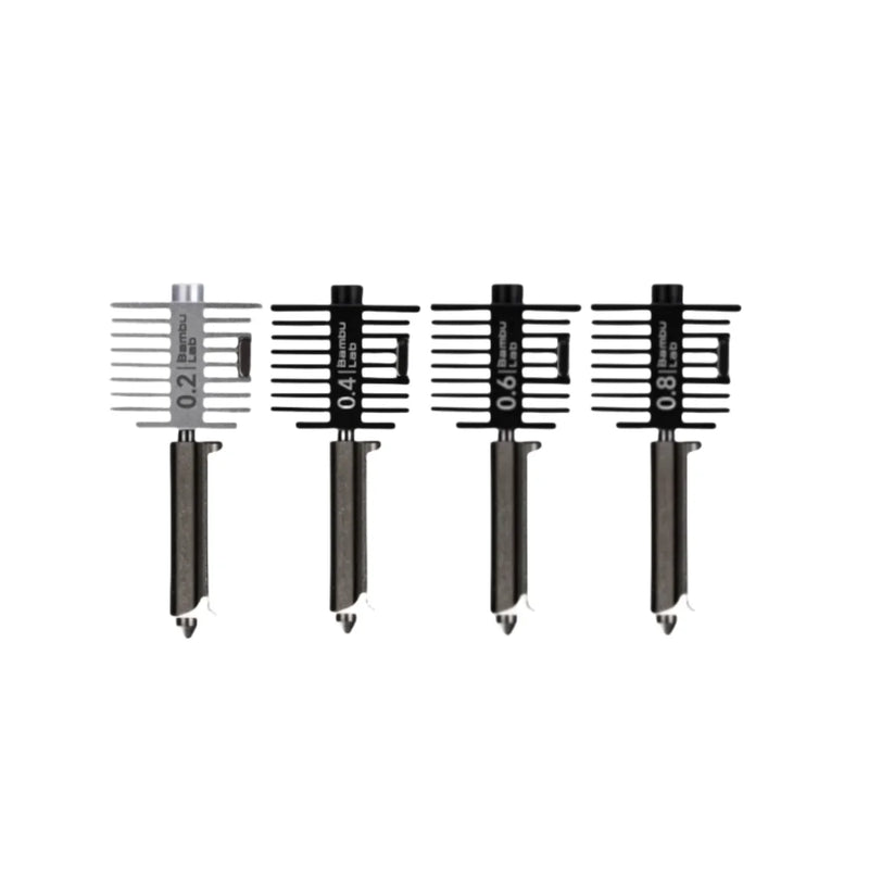 Bamboo A1 3D Printer hotend Kit For Bambu Lab 3D printer Accessories A1/A1Mini hotend 0.2mm/0.4mm/0.6mm/0.8mm Hardened steel Kit