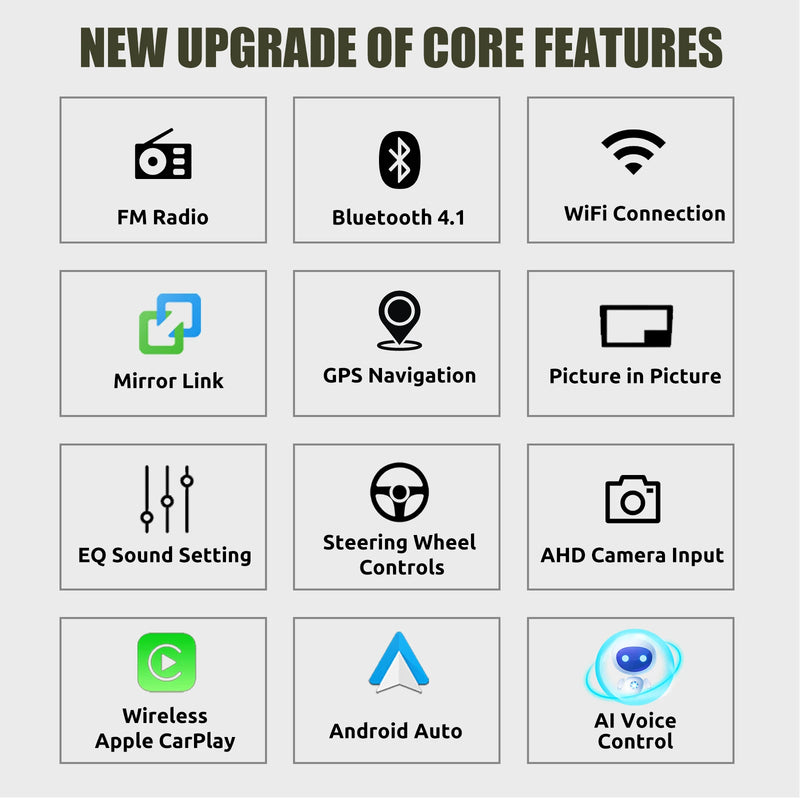 ESSGOO Android 14 Car Radio GPS Navi DAB For Opel/Vauxhall Astra H Corsa C D Zafira B Wireless Carplay Android Auto 64G AI Voice