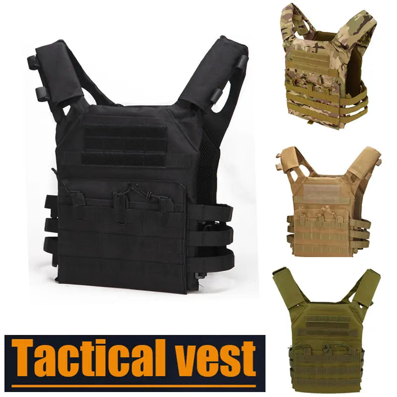 Tactical Vest Army Outdoor Body Armor Molle Plate Carrier Lightweight JPC Hunting Vest CS Game Camo Jungle Security Equipment