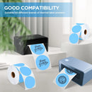 2 Inch Circle Thermal Sticker Labels Self-Adhesive Round Direct Thermal Multi-Purpose Roll Thermal Stickers-600 Labels/1 Roll