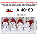 1 Canvas Christmas Snowman Painting Cute Four Snowmen Print Poster Living Room Bedroom Office Home Decorative Painting