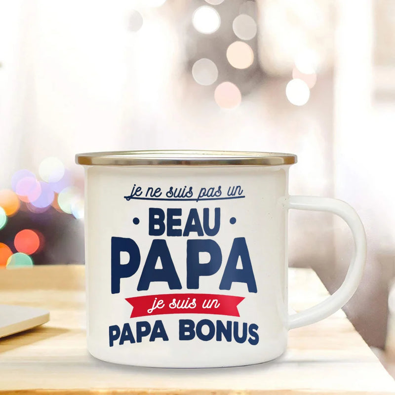 The Entire Universe Best Dad Print Coffee Cup Enamel Mugs Gift Father's Day Drink Wine Juice Cup Fathers Day Gifts Enamel Mug