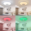 Moderne Musikleuchte RGB Dimmen Smart LED Lampe 30W Φ28cm mit Fernbedienung und APP-Steuerung für Schlafzimmer Wohnzimmer