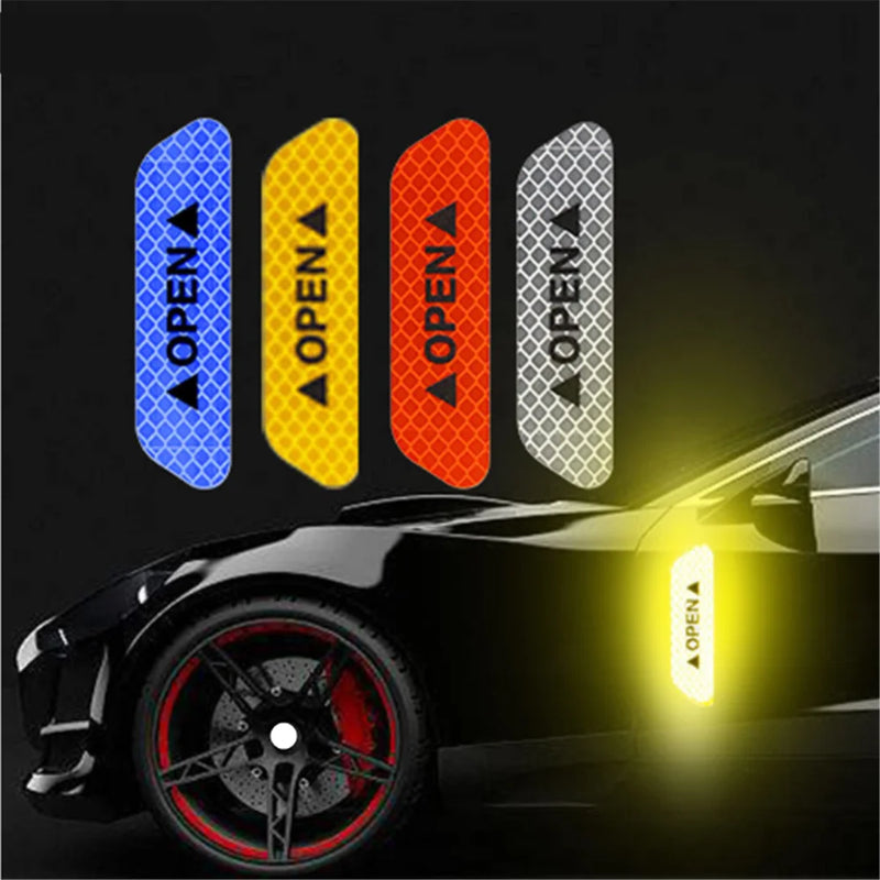 Car OPEN Reflective Tape Warning for Audi A1 A2 A3 A4 A5 A6 A7 A8 B5 B6 B7 B8 C5 C6 Q2 Q3 Q5 Q7 TT S3 S4 S5 S6 S7