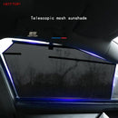 Car Sun Shade Shield Visor Window Retractable Black Universal Windshield Sunshades