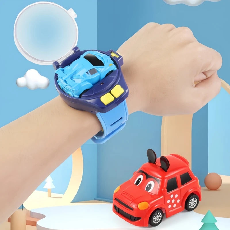 2.4G Kids Mini Watch Remote Control Car Toy Portable USB Charging Cartoon Remote Control Car Watch Toy Kids Birthday Gift