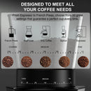 BioloMix Automatic Burr Mill Electric Coffee Grinder with 30 Gears for Espresso American Coffee Pour Over Visual Bean Storage
