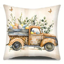 Easter decoration pillow cover home room decoration truck cross rabbit and egg pattern printing sofa cushion cover