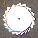 2018 Fashion Mens Cotton White Handkerchief Colorful Rim Pocket Square for Men Women Party Wedding Groom Suits Pocket Hankies
