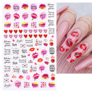 3D Bunny Nail Art Sticker Decals Decorations Easter Egg Design Cute Cartoon Rabbit Flower Nail Stickers Sliders for Manicure