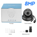 Hikvision Compatible Black Color Dome POE IP Camera 8MP Security CCTV Camera 1080P IR 30m H.265 P2P Plug&play Security IPC