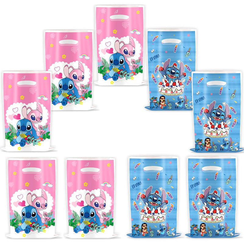 Newcomer Discount Disney Lilo&Stitch Party Gift Bag Children Candy GiftBag Party Supplies Kid Birthday Blue Stitch Home Supplies