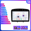 Hizpo 2Din Wirless CarPlay Android Auto Car Radio for 308 308S 408 2012 - 2020 UI7862 Headunit DSP RDS BT 4G GPS Navi 360° CAM