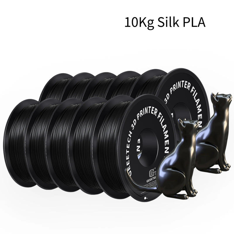 GEEETECH 10Kg 3d Silk PLA Filament 1.75mm Spool Wire For 3D Printer Material,Safety, Vacuum packaging