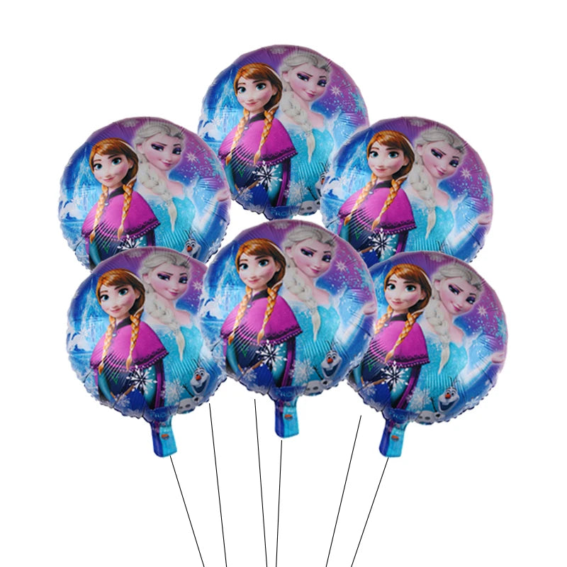 Frozen Anna Elsa Princess Birthday Party Decorations Kids Disposable Tableware Plates Cups Napkins Balloons Baby Shower Supplies