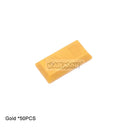 Marumine 50PCS Tile Special 1x2 Ingot Bar Gold Money Pirate MOC Brick Part 99563 Assembles Particles Building Blocks Accessories