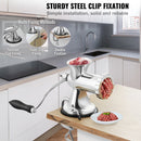SucceBuy Manual Meat Grinder 304 Stainless Steel Hand Meat Grinder with Suction Cup&Steel Table Clamp Meat Mincer Sausage Maker