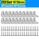 Stainless Steel Corner Bracket L Right Angle Connector Brackets Furniture Cabinet Fastener Corner Brace Shelf Support with Screw