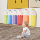 3D Pencil-Shaped Wall Padding for Kids, Wall Mats for Kids, Wall Padding for Kids, Playroom Wall Protection (6 Pcs)