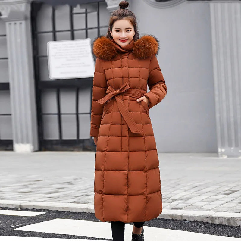 2023 New Arrival Fashion Slim Women Winter Jacket Cotton Padded Warm Thicken Ladies Coat Long Coats Parka Womens Jackets