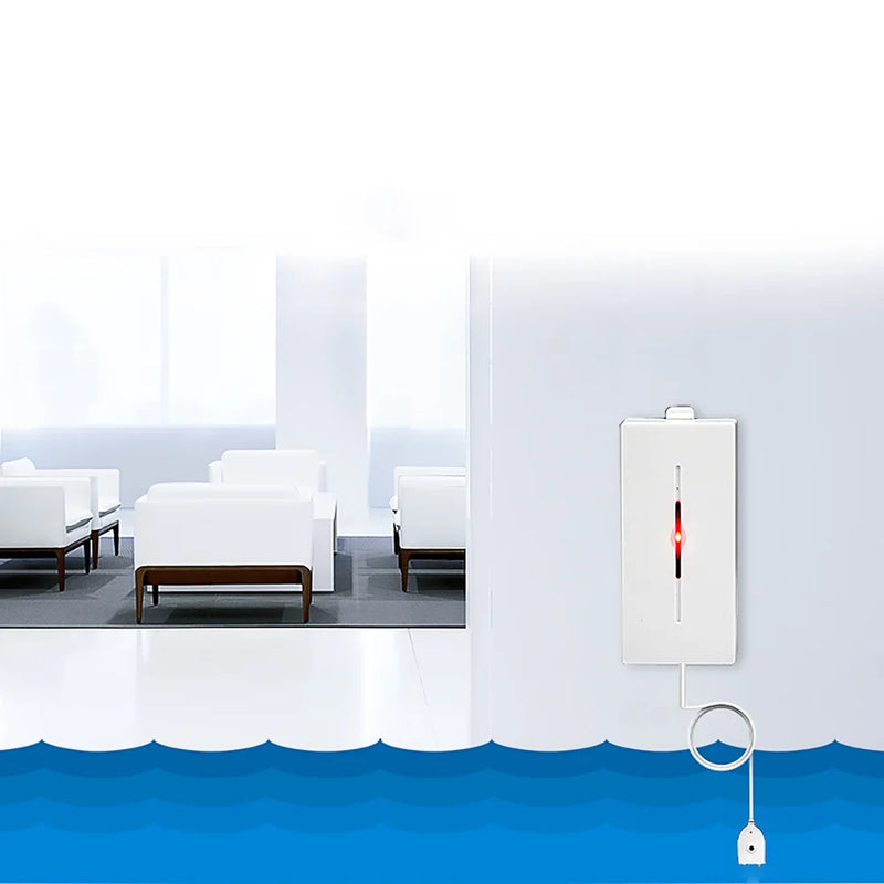 ACJ 433MHz Wireless Water Leakage Sensor Water Leaks Intrusion Detector Alert Water Level Overflow Alarm for Home Security