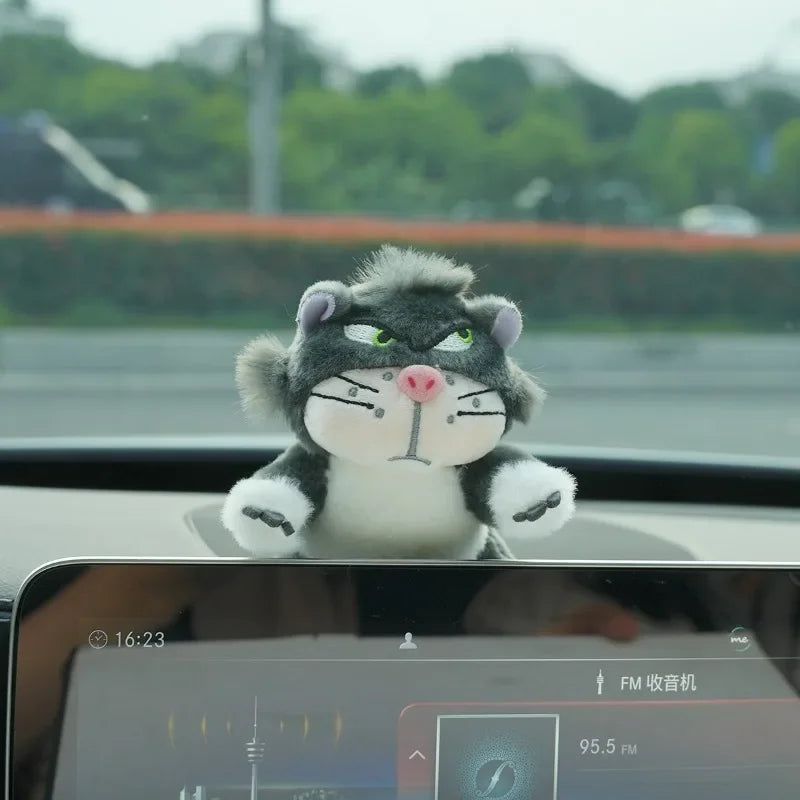 Cute cat car windshield wiper decorations interior plush doll Creative gift shoulder pads Car interior decoration accessories